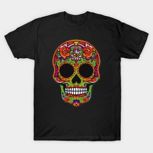 Celebrate Día de los Muertos with this colorful sugar skull art 2 T-Shirt